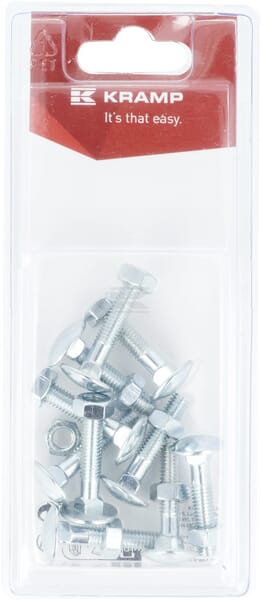 Schlossschraube und Mutter M6 x 30mm, 4.6 (10)