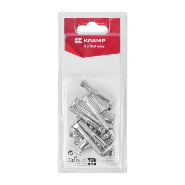 Schlossschraube und Mutter M6 x 40mm, 4.6 (10)