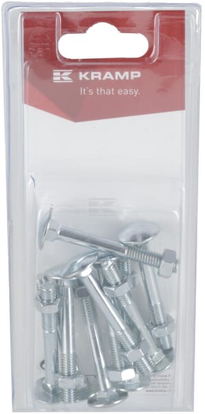 Schlossschraube und Mutter M6 x 50mm, 4.6 (10)