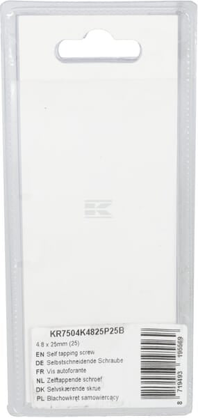 Selbstschneidende Schraube 4,8 x 25mm (25)
