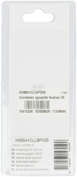 Verbindungsglied (Splint) 25,4mm x ASA80 (2)
