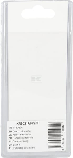 Unterlegscheibe der Schlossschraube M6 x 18Ø (20)
