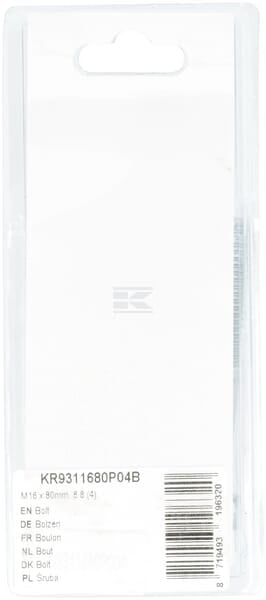 Schraube M16 x 80mm, 8.8 (4)
