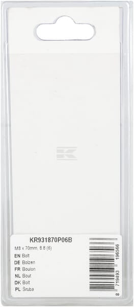 Schraube M8 x 70mm, 8.8 (6)