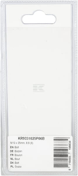 Schraube M10 x 25mm, 8.8 (6)
