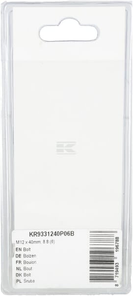 Schraube M12 x 40mm, 8.8 (6)