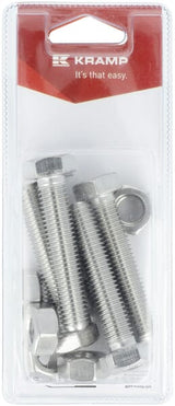 Mutter und Schraube aus Edelstahl M12 x 60mm (6)