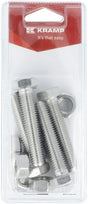 Mutter und Schraube aus Edelstahl M12 x 60mm (6)