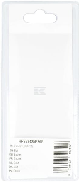 Schraube M4 x 25mm, 8.8 (20)