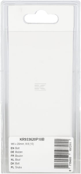 Schraube M6 x 20mm, 8.8 (10)