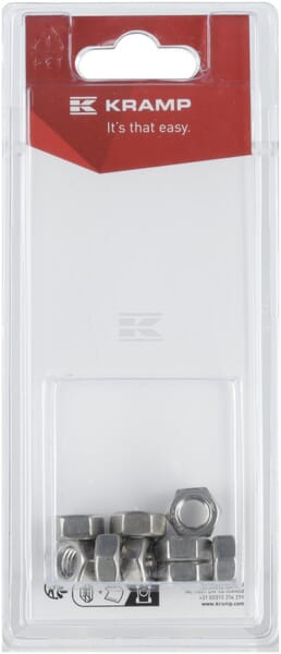 Mutter aus rostfreiem Stahl M8 x 1,25, S.S. (10)