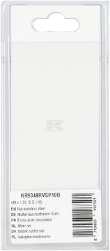 Mutter aus rostfreiem Stahl M8 x 1,25, S.S. (10)