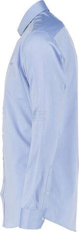 Blaues Hemd Langarm schmal M