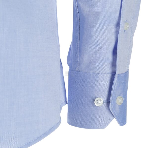 Blaues Hemd Langarm schmal M