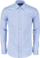 Blaues Hemd Langarm schmal S