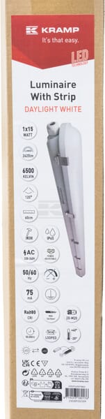 LED-Leuchte mit Streifen - 1x15W 60cm 6500K