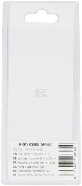 Schrumpfschlauch rot Ø 2,7mm - 0,5-1,0mm² (6)