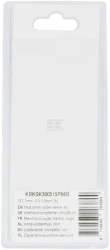Schrumpfschlauch rot Ø 2,7mm - 0,5-1,0mm² (6)
