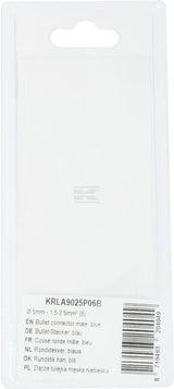 Rundsteckverbinder, blau Ø 5mm - 1.5-2.5mm² (6)