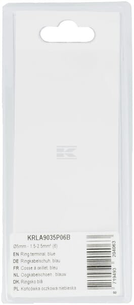 Ringkabelschuh, blau Ø5mm - 1.5-2.5mm² (6)