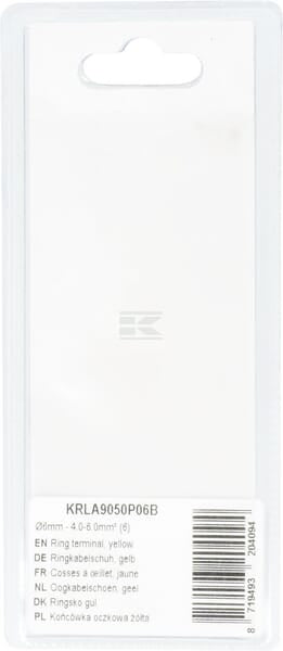 Ringkabelschuh, gelb Ø6mm - 4,0-6,0mm² (6)