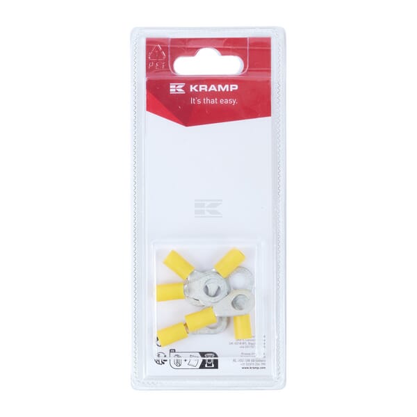Ringkabelschuh, gelb Ø8mm - 4,0-6,0mm² (6)