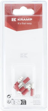 Flachsteckhülse, rot 6,3x0,8mm - 0,5-1,0mm² (6)