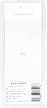 Flachsteckhülse, rot 6,3x0,8mm - 0,5-1,0mm² (6)