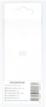 Rundsteckverbinder, rot Ø 4mm - 0,5-1,0mm² (6)