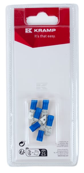 Flachstecker, blau 6.3x0.8mm - 1.5-2.5mm² (6)