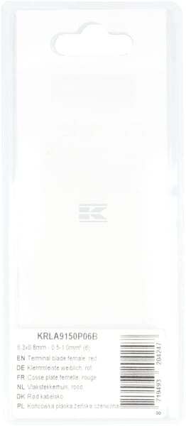 Flachsteckhülse, rot 6,3x0,8mm - 0,5-1,0mm² (6)
