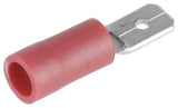 Flachstecker, rot 4,8x0,8mm - 0,5-1,0mm² (6)