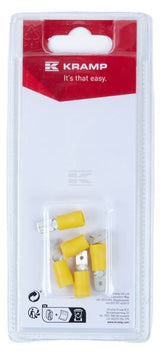 Flachstecker , gelb 6,3x0,8mm - 4,0-6,0mm² (5)
