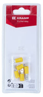 Flachstecker , gelb 6,3x0,8mm - 4,0-6,0mm² (5)