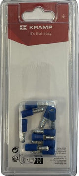 Rundsteckverbinder, blau Ø 4mm - 1.5-2.5mm² (10)