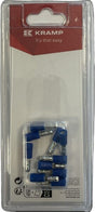 Rundsteckverbinder, blau Ø 4mm - 1.5-2.5mm² (10)