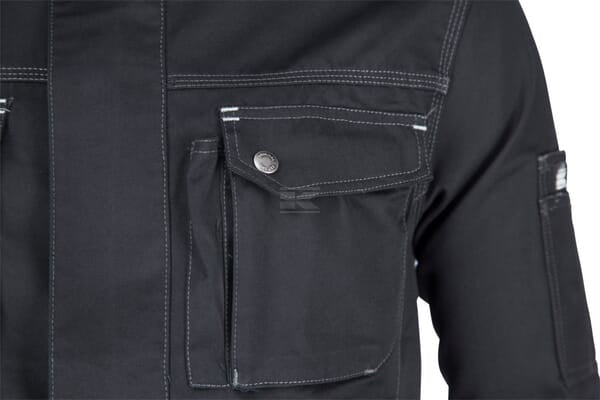 Arbeitsjacke leicht , schwarz, Größe 4XL, Kramp