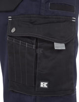 Arbeitshosen , Unisex , 4XL 118-128cm , blau schwarz, Kramp Original by Kramp