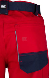 Arbeitshosen , Unisex , M 82-92cm , rot blau, Kramp Original by Kramp