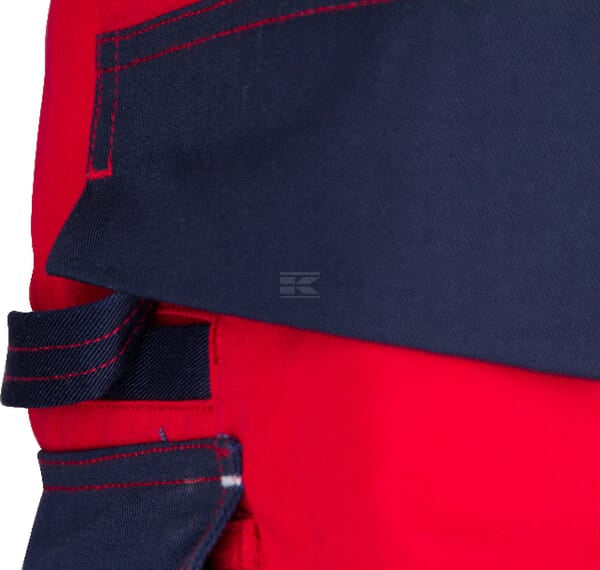 Arbeitshosen , Unisex , M 82-92cm , rot blau, Kramp Original by Kramp