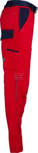 Arbeitshosen , Unisex , M 82-92cm , rot blau, Kramp Original by Kramp