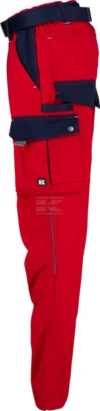 Arbeitshosen , Unisex , M 82-92cm , rot blau, Kramp Original by Kramp