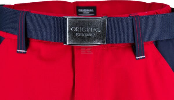 Arbeitshosen , Unisex , M 82-92cm , rot blau, Kramp Original by Kramp