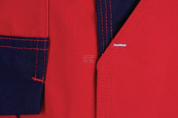 Arbeitshosen , Unisex , M 82-92cm , rot blau, Kramp Original by Kramp