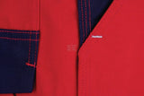 Arbeitshosen , Unisex , M 82-92cm , rot blau, Kramp Original by Kramp