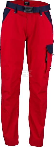 Arbeitshosen , Unisex , M 82-92cm , rot blau, Kramp Original by Kramp