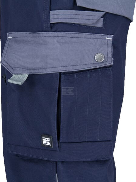 Arbeitshosen , Unisex , M 82-92cm , blau grau, Kramp Original by Kramp