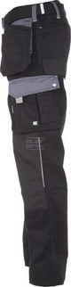 Hosen , Unisex , 3XL 112-122cm , schwarz grau, Kramp Original by Kramp