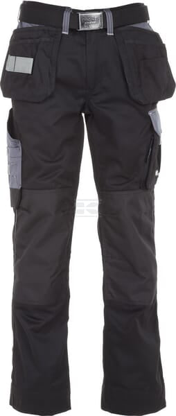 Hosen , Unisex , 5XL 124-134cm , schwarz grau, Kramp Original by Kramp