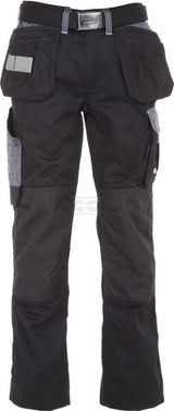 Hosen , Unisex , 3XL 112-122cm , schwarz grau, Kramp Original by Kramp